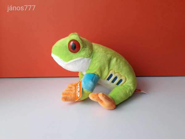 Eredeti Wild Republic BÉKA plüss kabala figura ! 27 cm-es levelibéka plüssfigura ! EXTRA ! ÉLETHŰ !!