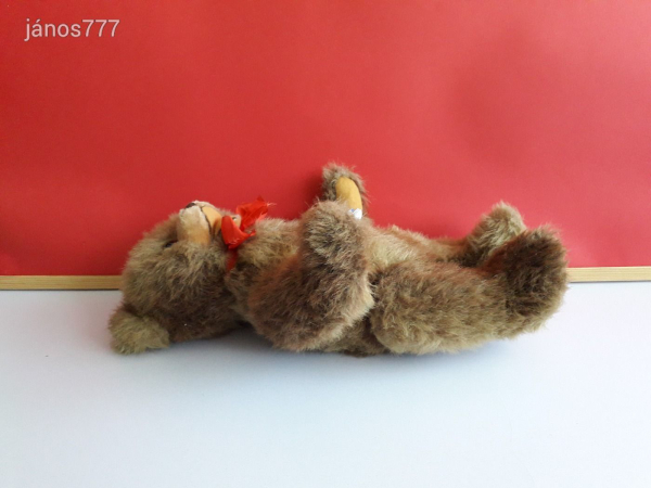 Eredeti Tiere mit Herz Berg mackó maci régi öreg medve 41 cm-es SÍRÓ plüssfigura Limitált kiadású !!