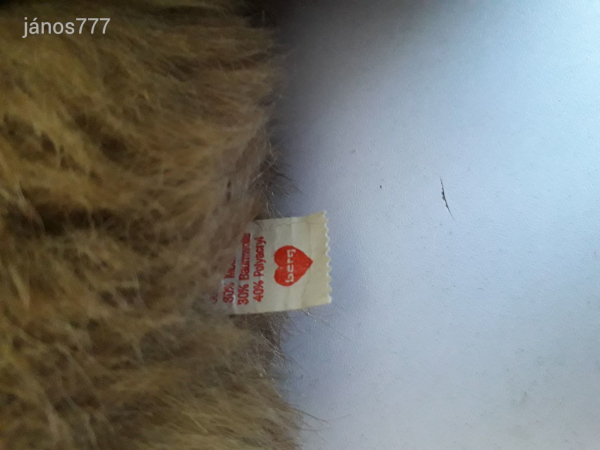 Eredeti Tiere mit Herz Berg mackó maci régi öreg medve 41 cm-es SÍRÓ plüssfigura Limitált kiadású !!