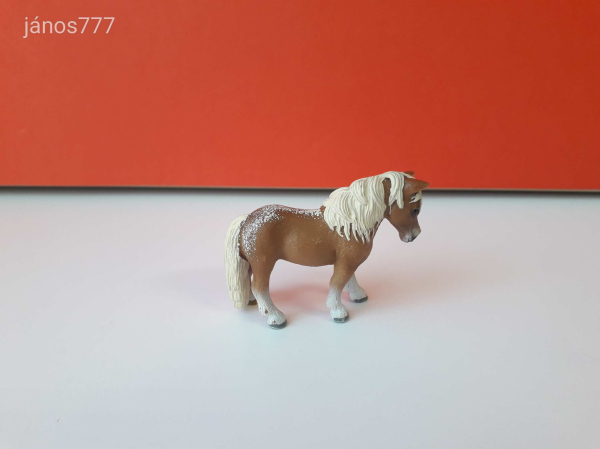 Eredeti Schleich Falabella kanca ló póni állatfigura ! 6,5x4,5cm ! 2010-es kiadás ! Schleich 13688