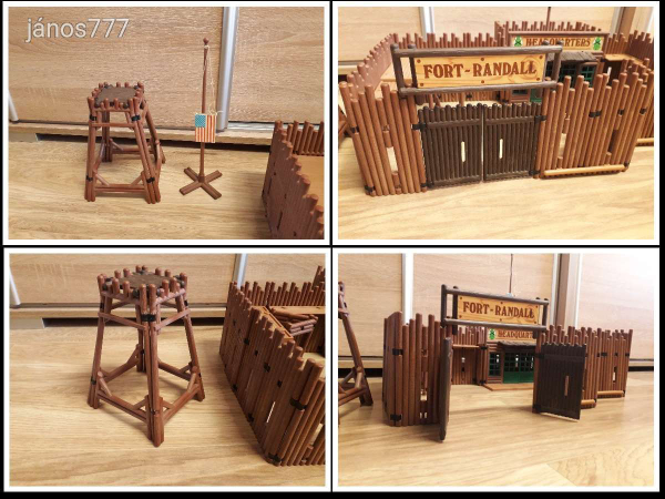 Eredeti Playmobil Western City  Fort Randall erőd készlet ! Playmobil 3419