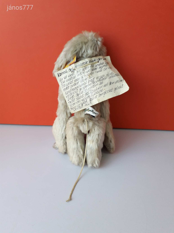 Eredeti Tip Top Toys KOJOTE Konrad PRÉRIFARKAS kabala figura 32 cm-es Gyűjteményi plüssfigura EXTRA