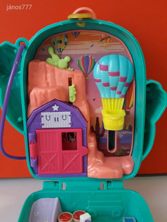 Eredeti Mattel 2019 Polly Pocket Kaktusz farm lovasudvar ház játéktér LOVARDA !!