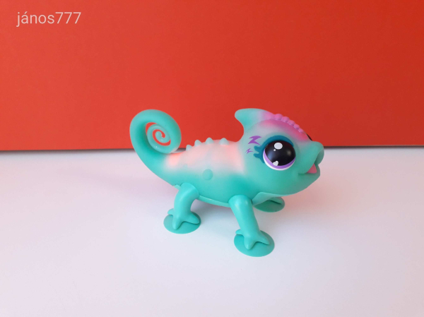 Eredeti Moose Little Live Pets: Leon a ragyogó Kaméleon figura INTERAKTÍV ! Világít + Hangot adó 2.
