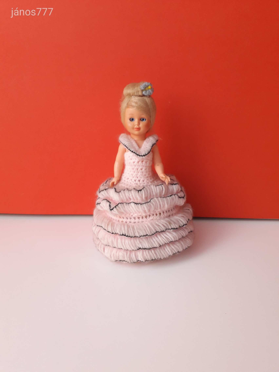 Eredeti olasz BABA retro vintage régi baba 17 cm-es pislogós baba ! EXTRA ! Made in Italy