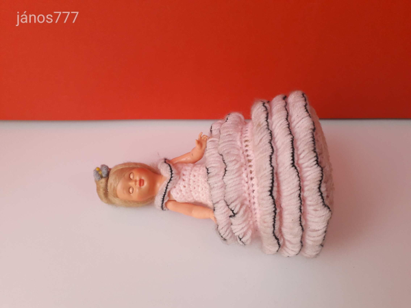 Eredeti olasz BABA retro vintage régi baba 17 cm-es pislogós baba ! EXTRA ! Made in Italy
