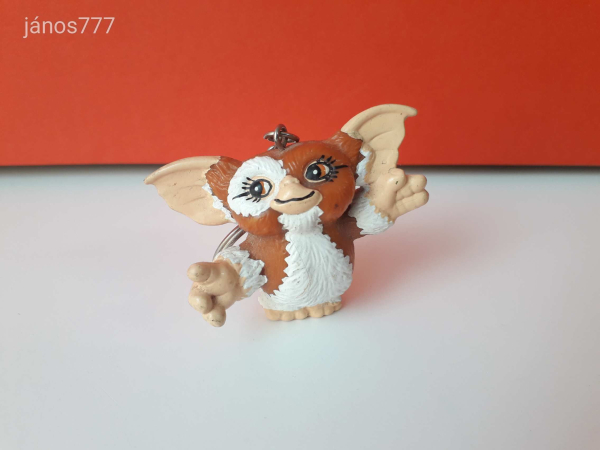 Eredeti Gremlins Szörnyecskék Gizmo kulcstartó figura ! Warner Bros 1994 ! 5cm