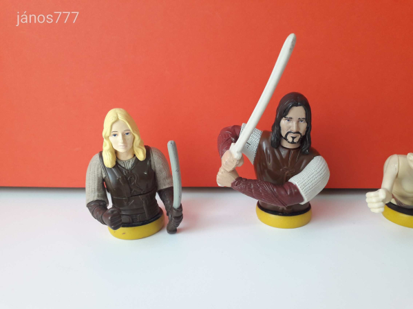 Eredeti McDonald’s Lord Of The Rings A Gyűrűk Ura 4db figura egyben !!