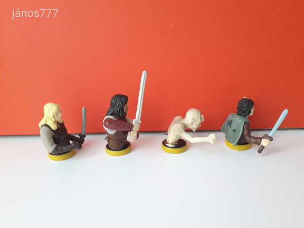 Eredeti McDonald’s Lord Of The Rings A Gyűrűk Ura 4db figura egyben !!