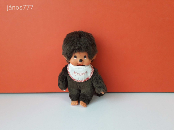 Eredeti Sekiguchi Monchhichi Moncsicsi plüss Moncsi retro kabala figura 20 cm plüssfigura EXTRA !!