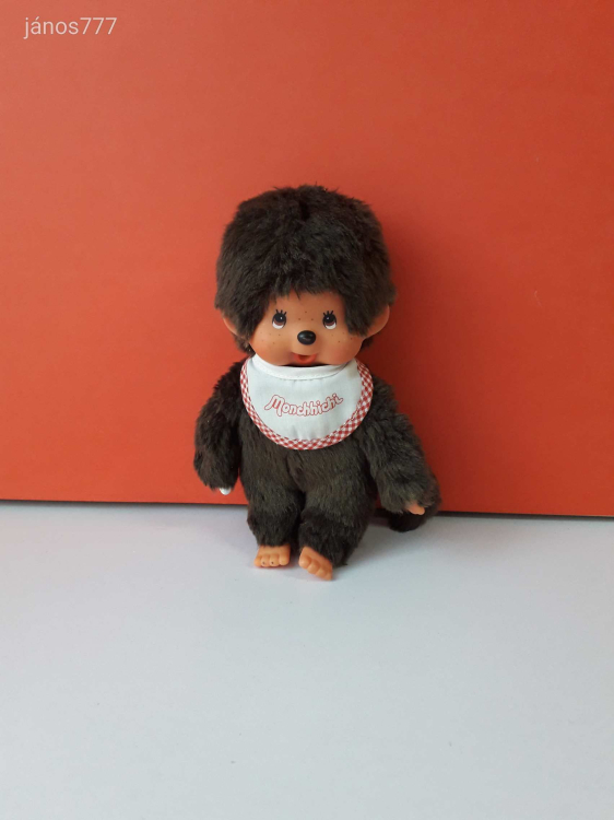 Eredeti Sekiguchi Monchhichi Moncsicsi plüss Moncsi retro kabala figura 20 cm plüssfigura EXTRA !!