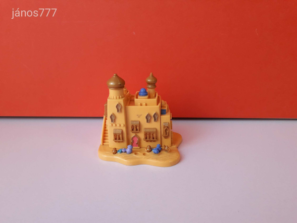 Eredeti Bluebird 1995 Polly Pocket Disney ALADDIN ház Agrabah piac retro játéktér ! EXTRA