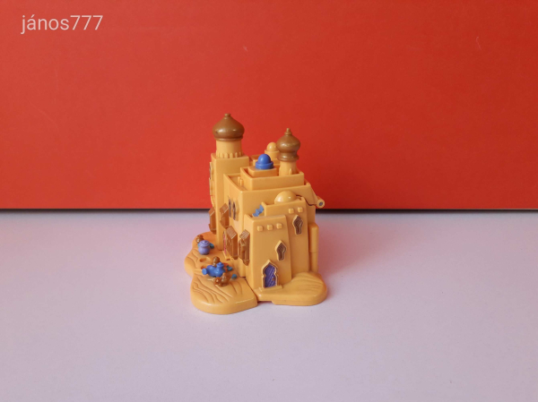 Eredeti Bluebird 1995 Polly Pocket Disney ALADDIN ház Agrabah piac retro játéktér ! EXTRA
