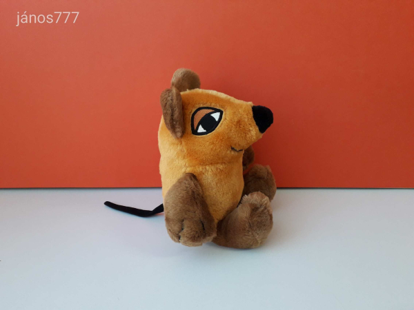 Eredeti Die Maus EGÉR + KÉK ELEFÁNT retro mesehős 2 db plüss kabala figura EXTRA