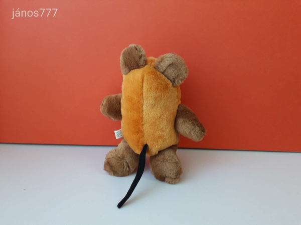 Eredeti Die Maus EGÉR + KÉK ELEFÁNT retro mesehős 2 db plüss kabala figura EXTRA