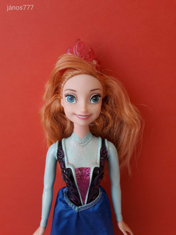 Eredeti Mattel Disney Princess Frozen Jégvarázs Anna hercegnő baba 29 cm-es