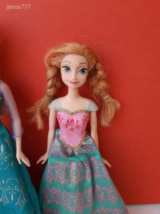 Eredeti Mattel Disney Princess Frozen Jégvarázs Elza + Anna hercegnő baba 2 db EGYÜTT