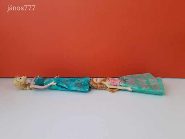 Eredeti Mattel Disney Princess Frozen Jégvarázs Elza + Anna hercegnő baba 2 db EGYÜTT