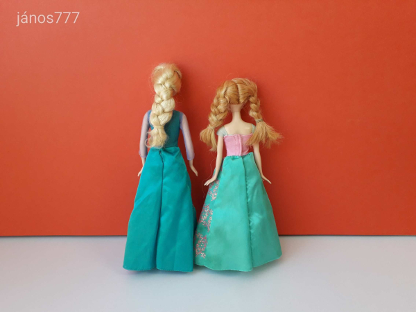 Eredeti Mattel Disney Princess Frozen Jégvarázs Elza + Anna hercegnő baba 2 db EGYÜTT