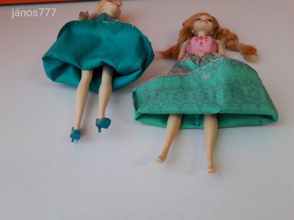 Eredeti Mattel Disney Princess Frozen Jégvarázs Elza + Anna hercegnő baba 2 db EGYÜTT