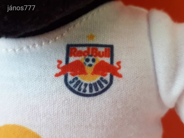Eredeti Red Bull bika Bullidibumm Salzburg foci futball kabala 36 cm-es plüss figura ! EXTRA