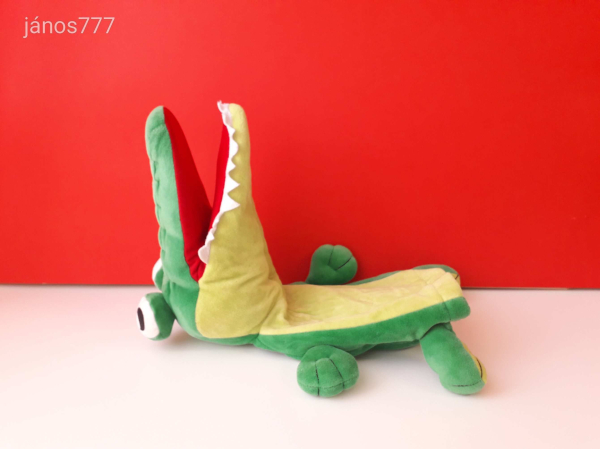 Eredeti Fashy KROKODIL báb plüss KROKI kabala figura ! 38 cm-es BÁB mozgatható szájjal ! EXTRA !