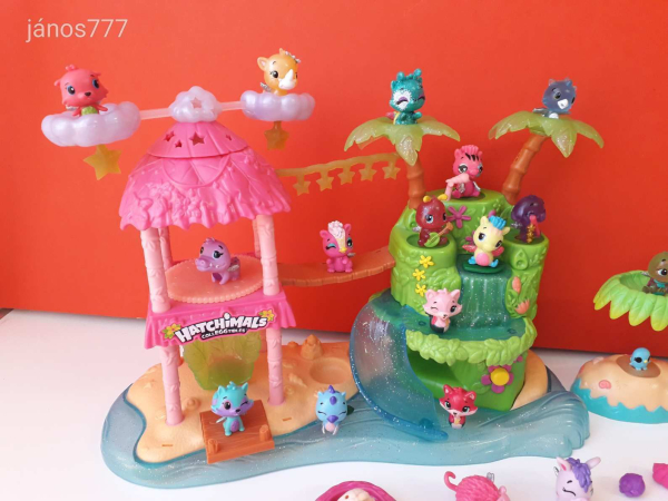 Eredeti Spin Master Hatchimals csomag ! Sok kisállat figura + épület + kiegészítő csomag ! EXTRA