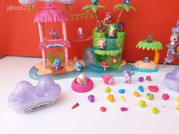 Eredeti Spin Master Hatchimals csomag ! Sok kisállat figura + épület + kiegészítő csomag ! EXTRA