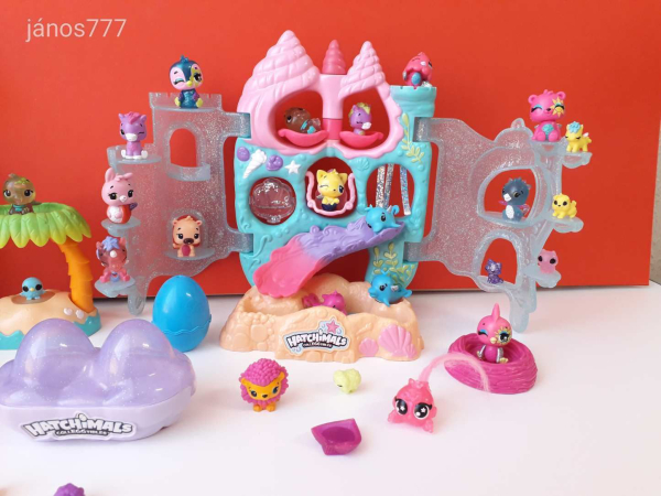 Eredeti Spin Master Hatchimals csomag ! Sok kisállat figura + épület + kiegészítő csomag ! EXTRA