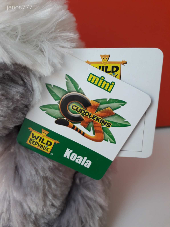 Eredeti Wild Republic KOALA maci plüss mackó kabala figura 18 cm-es medve plüssfigura ! ÉLETHŰ