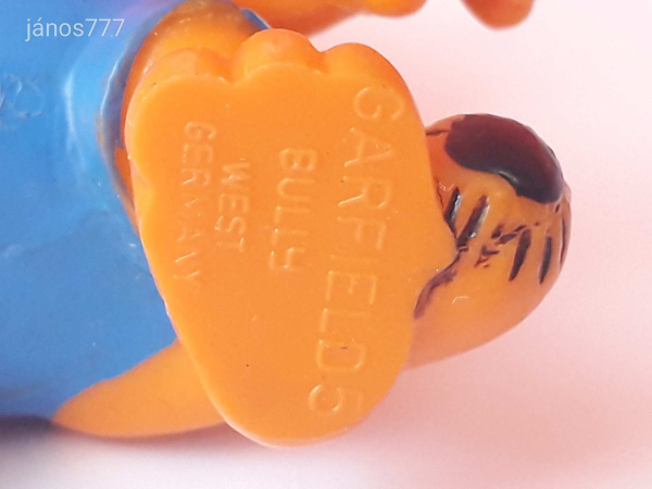 Eredeti Bully Bullyland Garfield mesefigura ! 5cm ! 1981-es kiadás !