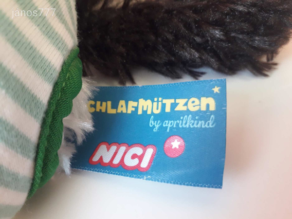 Eredeti NICI Édes Álom PANDA MACI plüss mackó kabala figura 25 cm NICI Schlafmützen plüss EXTRA !