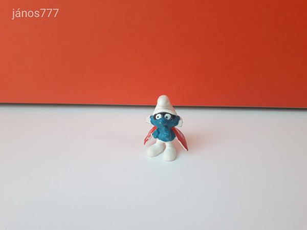 Eredeti Schleich Peyo Hupikék Törpikék Szuperhős Törp mesefigura! 5cm! Schleich 20008