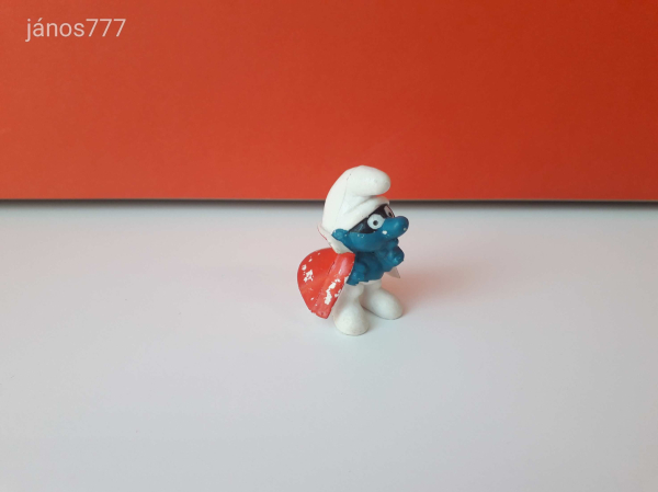 Eredeti Schleich Peyo Hupikék Törpikék Szuperhős Törp mesefigura! 5cm! Schleich 20008