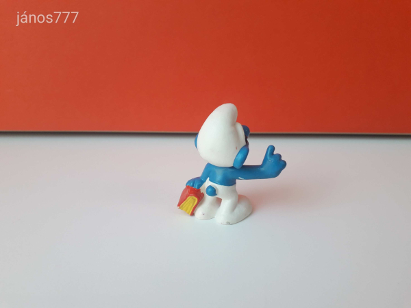 Eredeti Schleich Peyo Hupikék Törpikék Okoska Törp mesefigura! 5,5cm! Schleich 20094