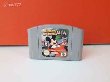 Eredeti Nintendo 64 Mickey's Speedway USA konzol játék !! N64