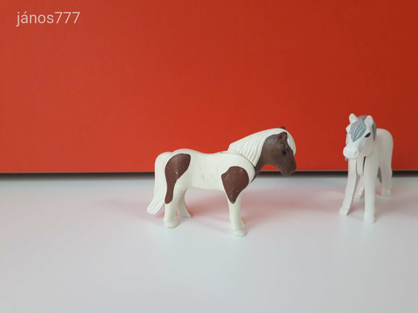 Eredeti Playmobil 3db póni ló állatfigura !!