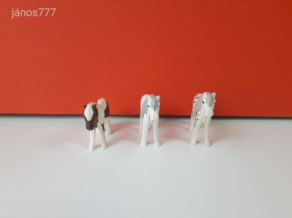 Eredeti Playmobil 3db póni ló állatfigura !!