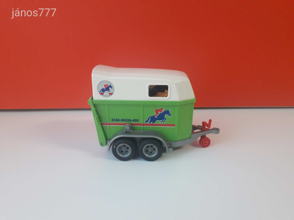 Eredeti Playmobil Lószállító utánfutó + 2db ló csomag !!