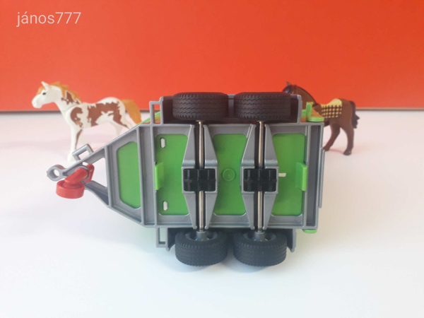 Eredeti Playmobil Lószállító utánfutó + 2db ló csomag !!