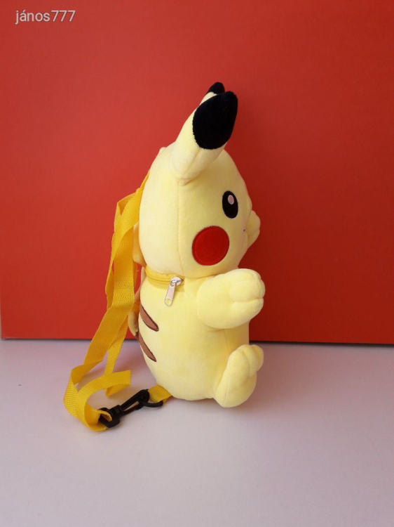 Eredeti Nintendo POKÉMON PIKACHU plüss HÁTIZSÁK kabala figura 35 cm-es Pokemon plüssfigura EXTRA