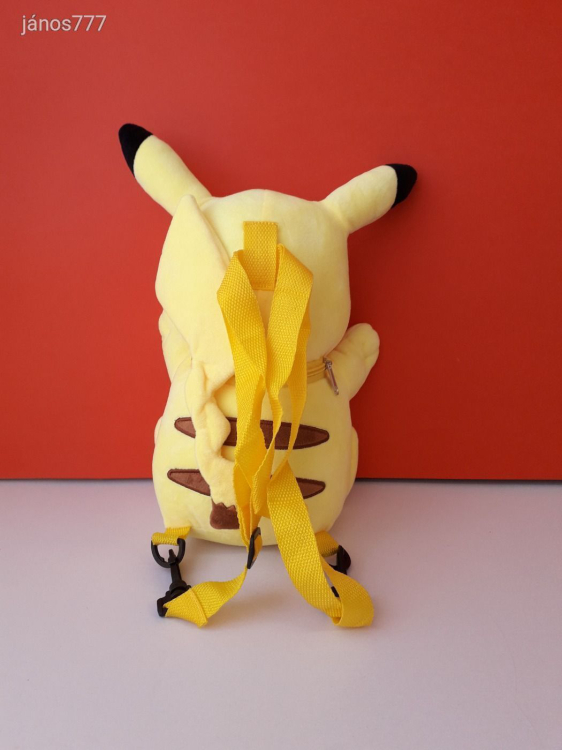 Eredeti Nintendo POKÉMON PIKACHU plüss HÁTIZSÁK kabala figura 35 cm-es Pokemon plüssfigura EXTRA