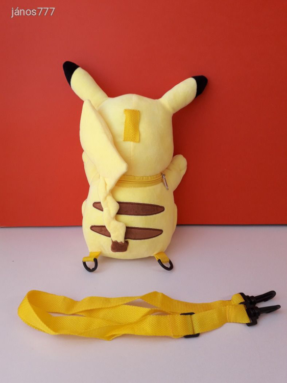 Eredeti Nintendo POKÉMON PIKACHU plüss HÁTIZSÁK kabala figura 35 cm-es Pokemon plüssfigura EXTRA