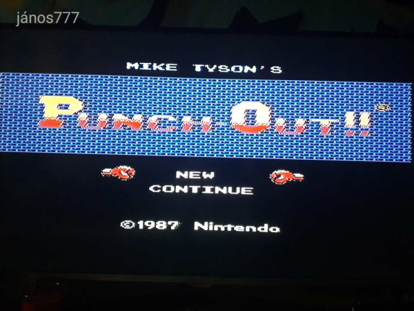 Eredeti Nintendo NES Mike Tyson's Punch-Out!! konzol játék !!