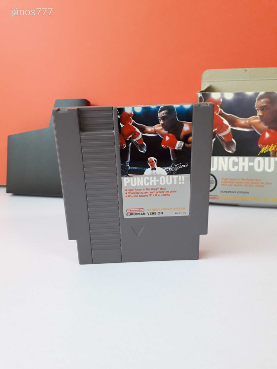 Eredeti Nintendo NES Mike Tyson's Punch-Out!! konzol játék !!