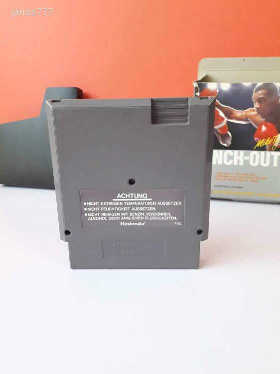 Eredeti Nintendo NES Mike Tyson's Punch-Out!! konzol játék !!