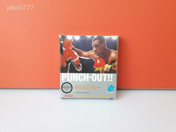 Eredeti Nintendo NES Mike Tyson's Punch-Out!! konzol játék !!