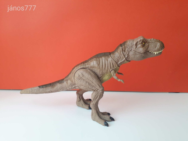 Eredeti Mattel 2020 Jurassic World Epic Roarin' Tyrannosaurus Rex T-REX dinoszaurusz ! 54cm