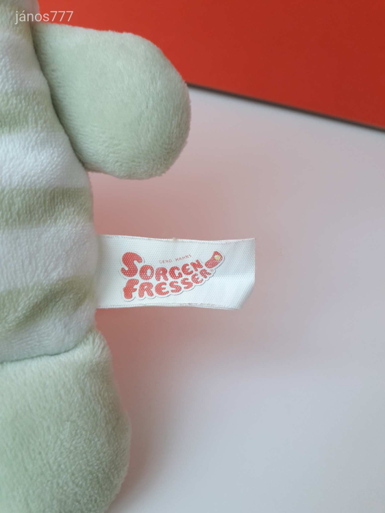 Eredeti Schmidt Sorgenfresser Gondevő plüss GONDEVŐK 24 cm-es kabala figura !!  EXTRA !!