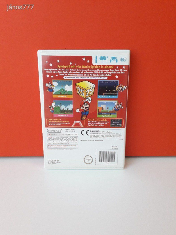 Eredeti Nintendo Wii Super Mario All-Stars 25th Anniversary Edition konzol játék !!